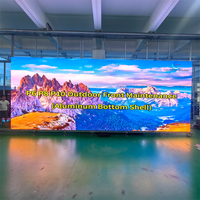 Solución de gabinete de aluminio de ahorro de energía colorida al aire libre impermeable P8 LED pantalla de visualización al aire libre alquiler Led Pantalla de pared de video