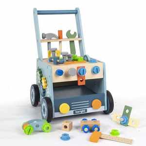 รถหัดเดินไม้สำหรับเด็กเล็ก พัฒนาทักษะการเคลื่อนไหว พร้อมโลโก้สั่งทำได้  สีสันปรับแต่งได้ - Product Image 1