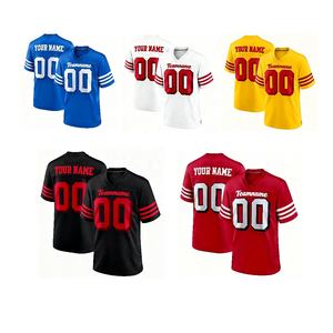 2024 남자 샌프란시스코 팀 유니폼 미국 축구 저지 #85 조지 키틀 새로운 스티치 로고 자수 셔츠 플러스 사이즈 - Product Image 1