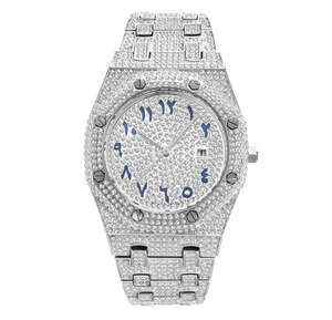 Reloj Mecánico de Cuarzo para Hombre de Alta Calidad 2025, 22 mm de Ancho, Estilo Hip Hop, con Diamantes, Esfera de Cristal de Zafiro, Fase Lunar, Resistente al Agua - Product Image 2