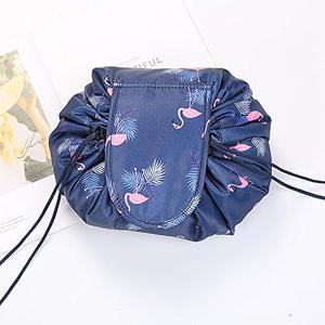 One-Step <b>Drawstring</b> <b>Toiletry</b> Organizer Flat Makeup <b>Bag</b> for Women Girls - Product Image 5
