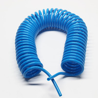 Tuyau de compresseur d'air haute pression pneumatique 3/8 1/2 PU spirale élastique avec raccords vis ressort hélicoïdal Tube d'air