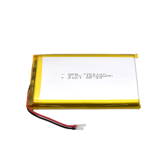 High Capacity 10000mAh Polymer Lithium Battery 1260100 Rechargeable 3.7v 10Ah Lithium Polymer Battery for Power Bank