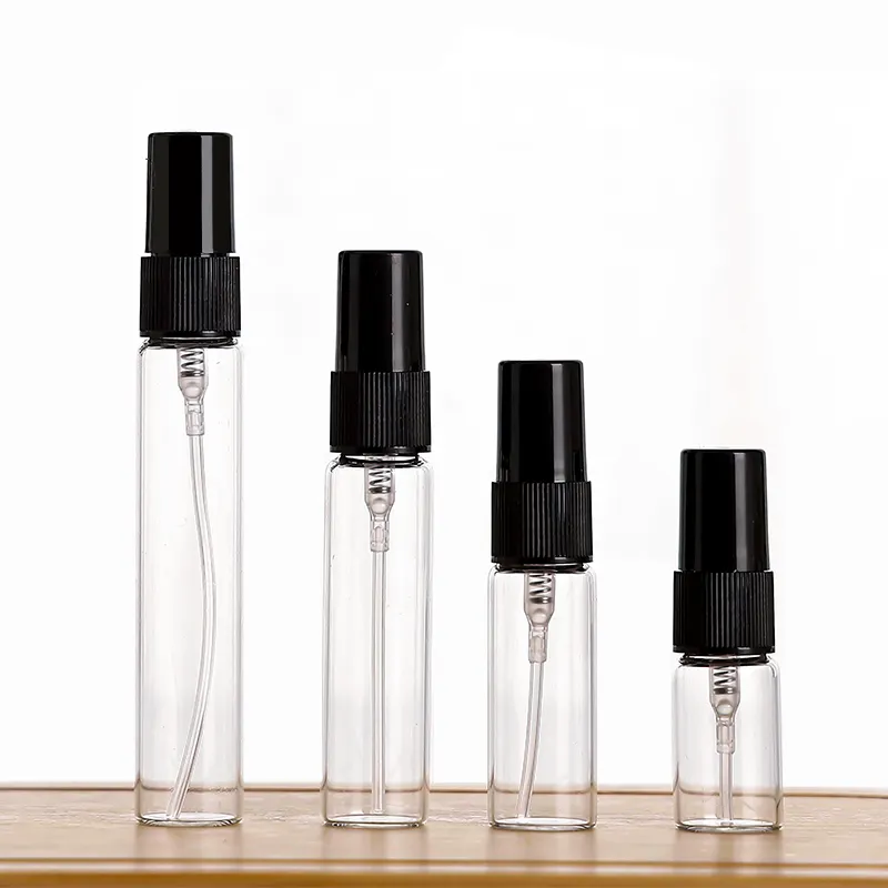 Factory Custom Clear Glass Bottle Try Out Small Sample Bottle Perfume Glass Spray Bottle