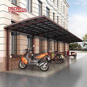 Kits de structures plates <span class=keywords><strong>en</strong></span> aluminium avec toits <span class=keywords><strong>en</strong></span> polycarbonate, <span class=keywords><strong>garage</strong></span> portable et durable pour allée, cour arrière, stationnement, abri de voiture - Product Image 1