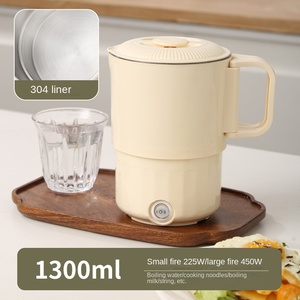 Nouvelle bouilloire électrique sans fil multifonctionnelle en acier inoxydable 1,2 L 1200 W avec arrêt automatique et design pliable pour usage domestique - Product Image 2