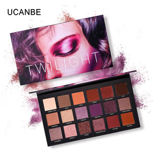 Paleta de Sombras de Ojos Ucanbe Twilight de 18 Colores, Dorado Rosa, con Brillo Perlado Cosmético, Paleta de Sombras de Ojos Mate <span class=keywords><strong>Huda</strong></span> Desert Dust - Product Image 5