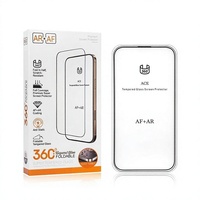 Protection d'écran en verre trempé pliable à 360 degrés, HD clair, antistatique, couverture intégrale pour iPhone 18 pro max 17 pro 16 15 14