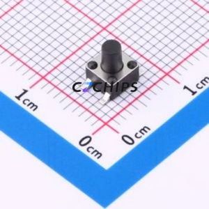 BX-TS-26-45456TT Tactile Switch SMD-4P,4.5x4.5mm Switch Single Pole Single Throw Round Button 2.6N Vertical Mount - Product Image 1