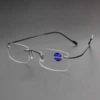Lunettes de lecture bifocales haute définition tendance, lunettes anti-lumière bleue, spécialisées pour les personnes d'âge moyen et les personnes âgées