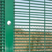 Système de clôture de sécurité anti-escalade 358 personnalisé, en maille galvanisée à chaud avec revêtement PVC, couleurs sur mesure pour les sites de prisons, aéroports et gares ferroviaires