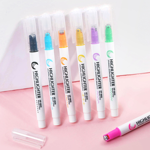 Pennarelli a Rullo con 8 Diverse Forme Curve, Asciugatura Rapida, Motivi Carini, Evidenziatori Colorati con Linee Curve <span class=keywords><strong>Pastello</strong></span> - Product Image 3