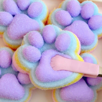 Jouets à presser en forme de patte de chat avec silicone et mousse à rebond lent, jouets anti-stress miniatures pour filles et garçons