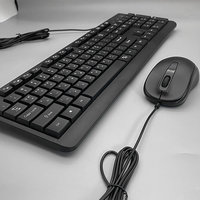 Clavier filaire Esuntec/OME KMC-109P pleine taille 104 touches avec touches de fonction multimédia, conception ergonomique, interface USB