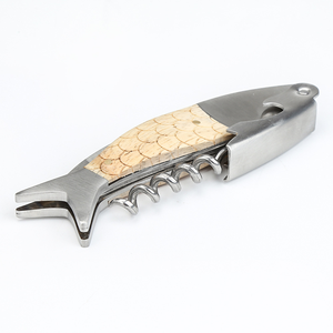 WEIHE Abridor de Botellas de Acero Inoxidable Impermeable con Diseño Único de Cola de Pez, Sacacorchos de Metal para Vino Tinto y Cerveza con Diseño de Caballito de Mar - Product Image 2