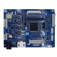 Carte de contrôle LCD TFT AV+VGA+HD-M P08-V1.0 avec sortie de signal VGA LVDS EDP MIPI TTL, carte de pilote universelle