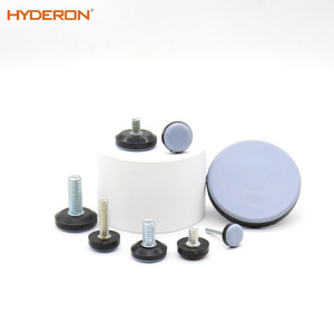 Hyderon <b>Adjustable</b> Feet Rubber Round Base For <b>Table</b> Chair Furniture <b>Legs</b> Easy Installation - Product Image 1