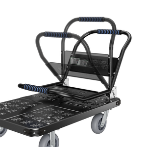Verhuisartikelen MBC-051 Staal Materiaal 800kg Draagvermogen Handkar Zwaarbelastbaar Antislip Platform Oppervlak Track Trolley - Product Image 4