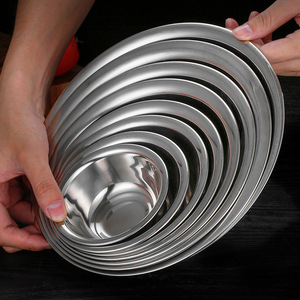304 Stainless Steel Stacking Bowl Set Thickened Soup Bowl For Home Kitchen School Cafeteria Instant Noodle Basin - Product Image 1