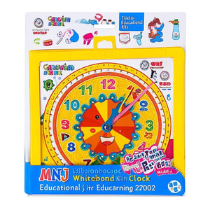 Lavagna bianca MNJ con orologio, kit educativo per l'apprendimento dei bambini 27002 - Product Image 2