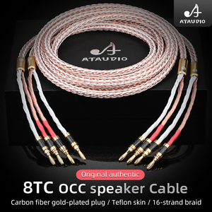 ATAUDIO เครื่อ<span class=keywords><strong>ง</strong></span>ขยายเสีย<span class=keywords><strong>ง</strong></span> HIFI สำหรับหุ้มโรเดียม,Y เสียบกับกล้วยปลั๊กออดิโอ HIFI 8TC OCC <span class=keywords><strong>Hi</strong></span> <span class=keywords><strong>End</strong></span> <span class=keywords><strong>สาย</strong></span>ลำ<span class=keywords><strong>โพ</strong></span><span class=keywords><strong>ง</strong></span> - Product Image 4