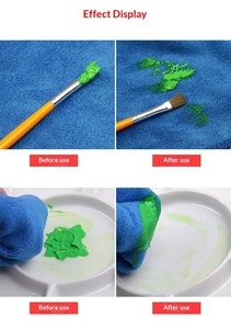 Serviette professionnelle bleue en gros pour étudiants en art - Éponge absorbante pour aquarelle, <span class=keywords><strong>gouache</strong></span>, craie, nettoyage de peinture - Product Image 5