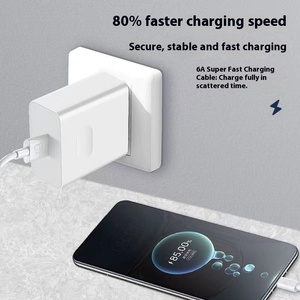 Adaptateur de voyage universel multifonction PD 66W Chargeurs rapides USB muraux portables avec câble de chargeur de type c Chargeur de téléphone pour <span class=keywords><strong>Huawei</strong></span> - Product Image 4