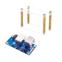 Kit de carte d'extension Orange Pi Zero 2W avec support en acrylique pour le développement de passerelles IoT, carte porteuse SBC