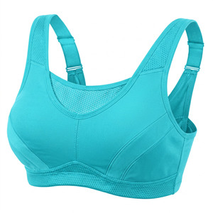Women's High Support <b>Racerback</b> Sports <b>Bra</b> Front Logo-Customizable Sizes Colors Breathable Quick Dry Lightweight for Yoga Gym - Product Image 2