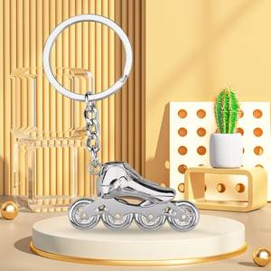 Rollschuh-Schlüssel anhänger Zink legierung Metall Werbe-Schlüssel anhänger Benutzer definierte hochwertige Metall-Top-Schlüssel bund - Product Image 4