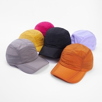 Gorra Ligera Plegable de Nailon de 7 Paneles FF5684, Gorra para Senderismo y Correr, Impermeable, de Secado Rápido, para Campamento