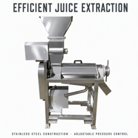 Fruit- en groentepers en -sapcentrifuge van roestvrij staal, koude pers, hoge productiviteit, commerciële apparatuur voor fruitverwerking