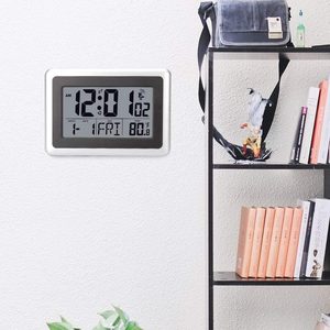 Thiết kế hiện đại nguyên tử đồng hồ treo tường đài phát thanh kiểm soát với nhiệt độ lịch Pin hoạt động báo động cho phòng ăn - Product Image 6