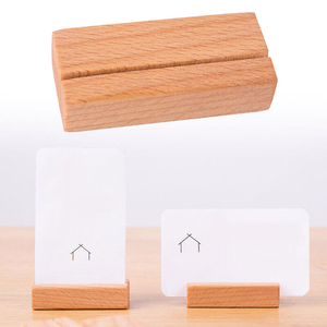 Support en bois pour numéros et photos, porte-cartes de visite en bois massif - Product Image 4