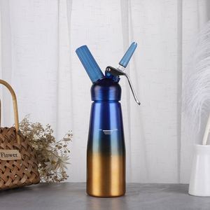 Highly Durable Aluminum <b>Whipped</b> <b>Cream</b> Dispenser Whip <b>Cream</b> Maker <b>Canister</b> with 3 Decorating Nozzles Cleaning Brush - Product Image 6