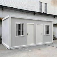 Contenedor Modular de Bajo Costo y Rápida Instalación, Casa Prefabricada de 2 Dormitorios, Desmontable y Reutilizable, para Oficina o Alojamiento