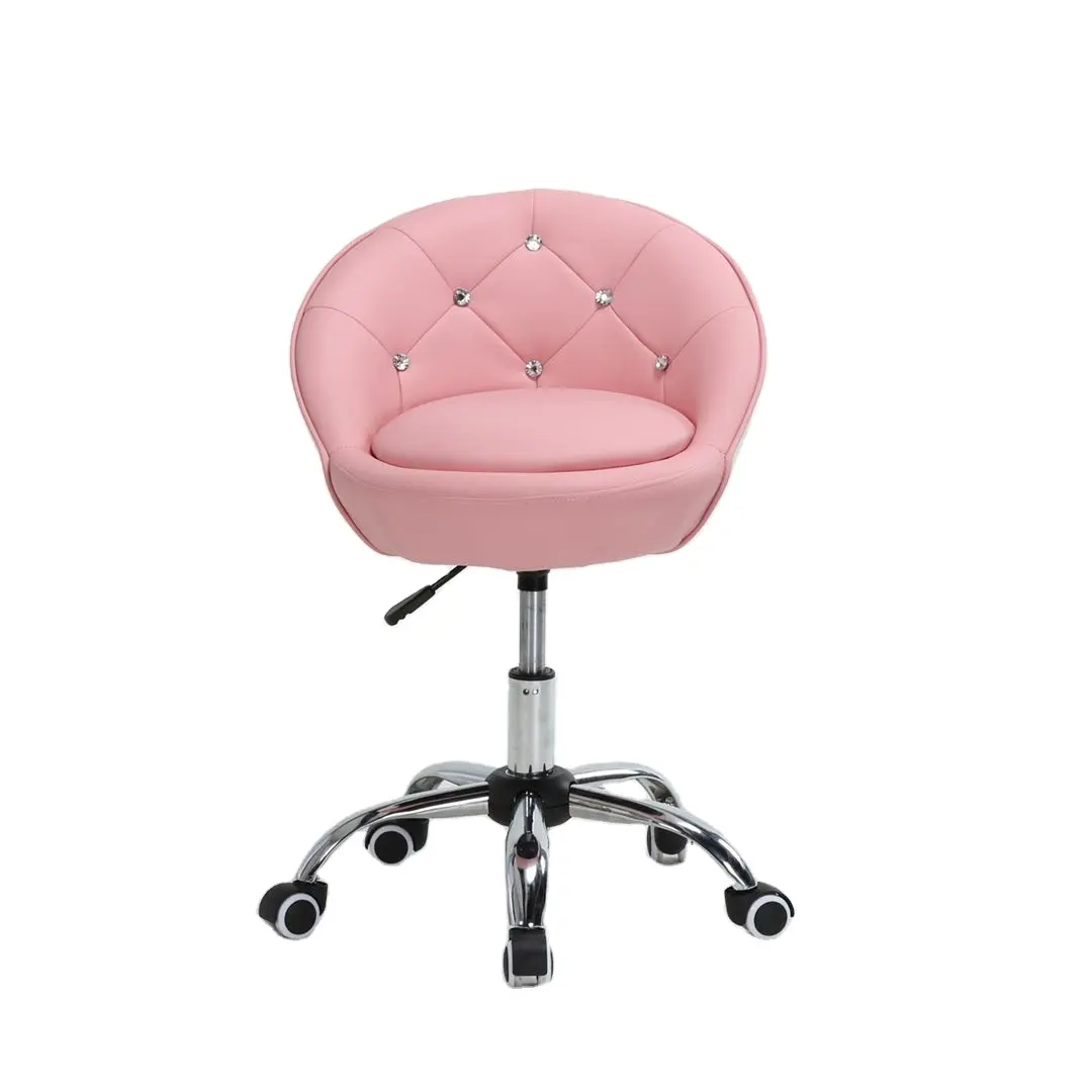 Modern Salon ekipmanları pembe berber sandalyeler güzellik tırnak berber koltuğu kuaför