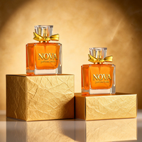 Flacons de parfum en verre de luxe 50ml 100ml avec boîte, logo personnalisé, rechargeables, vaporisateur vide