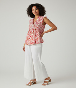 Blusa de Verano Retro para Mujer, Moderna, con Estampado Floral, Sin Mangas, Informal, Transpirable, Ligera, de Tela Cambray, Corte Holgado, para Uso Diario - Product Image 3