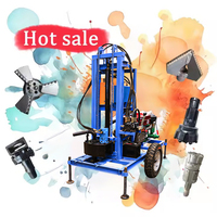Moteur diesel 22hp 25hp 35hp machine de forage de puits d'eau plate-forme de forage hydraulique pour la mine et l'utilisation de puits