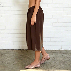 Pantalones Culottes Anchos de Estilo Urbano para Mujer, Estilo Y2K, Corte Holgado, Largo Midi, Tejidos, Básicos, Sólidos, Casuales - Product Image 4