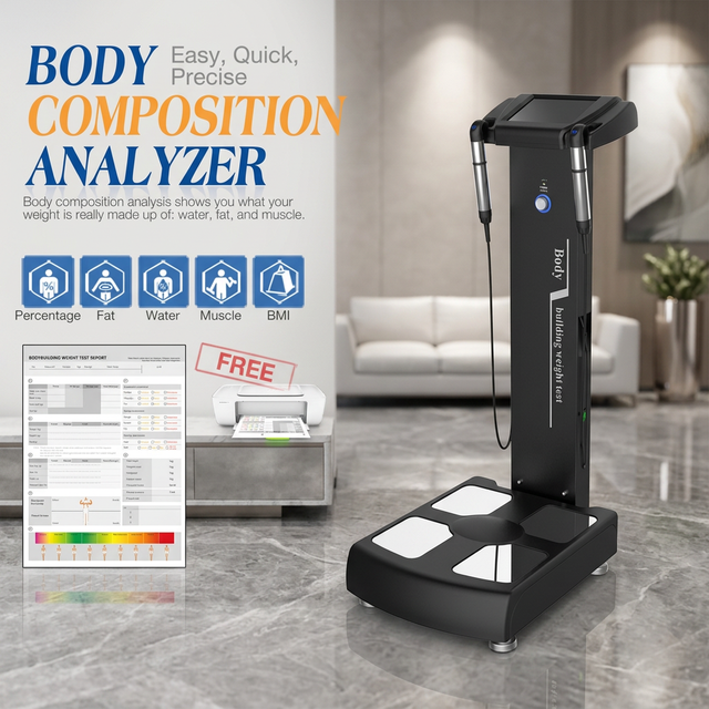 Portable ABS Vertical 3D Full Body Scanner Best Accurate Body Assessment Analyzer For Home Gym Salon