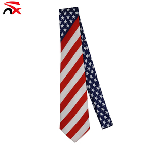 Cravates à motif <span class=keywords><strong>drapeau</strong></span> haïtien <span class=keywords><strong>de</strong></span> haute qualité, décontractées et tendance, en gros, avec logo personnalisé pour hommes, collection 2025 Nuoxin - Product Image 3