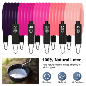 150Lbs 11Pcs Latex Resistance <b>Band</b> Set <b>Workout</b> Expander Ropes Full Body Fitness Training Home Gym - Product Image 2