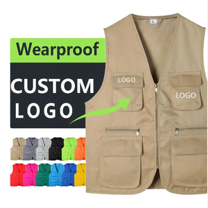 कस्टम लोगो बहु जेब मछली पकड़ने बनियान विज्ञापन यूनिसेक्स प्लस आकार बनियान और वास्टकोट - Product Image 5