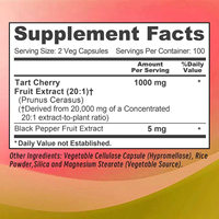 Cápsulas de Cereza Ácida, Suplemento Dietético, Favorece el Metabolismo, Aumenta la Recuperación Muscular, Más Vendidas