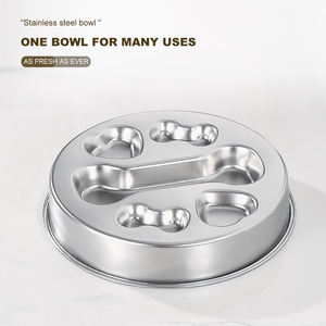 Pabrik kualitas tinggi baja tahan karat mudah untuk dibersihkan mangkuk anjing pengumpan lambat untuk hewan peliharaan anjing besar untuk dimakan - Product Image 6