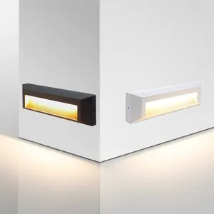 Lámpara LED de Pared para Exteriores, Cuadrada, Impermeable IP65, para Escaleras, Esquinas, Iluminación de Pies y Uso Decorativo en Jardines - Product Image 4