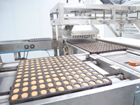 Machine industrielle de fabrication de gâteaux aux fraises, four à gaz commercial pour cupcakes, ligne de production de gâteaux, prix usine