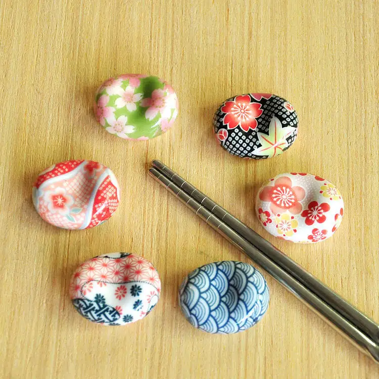 Supporto per bacchette in ceramica solida supporto per bacchette in stile giapponese supporto per bacchette creative per la casa